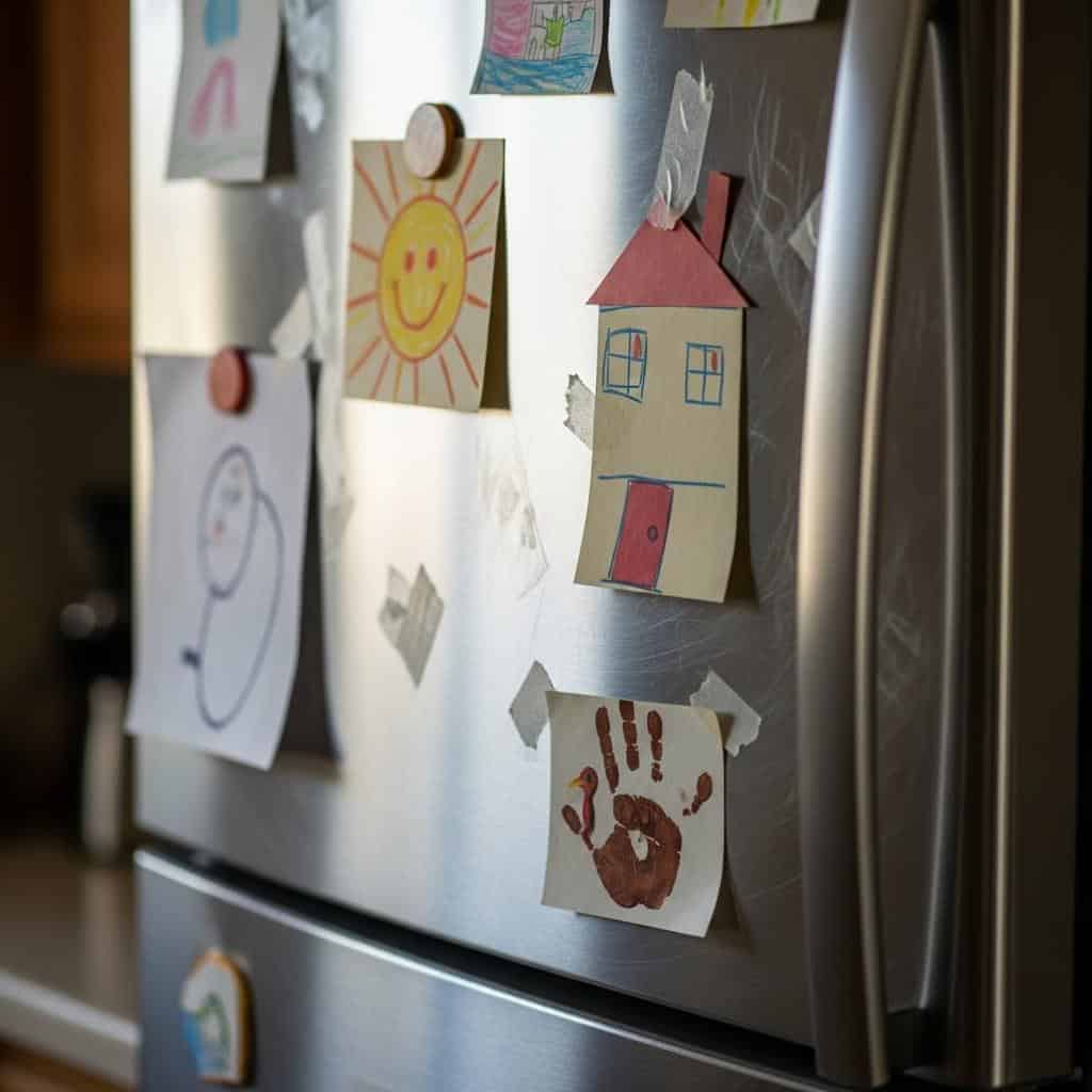 5. Artwork on the Fridge