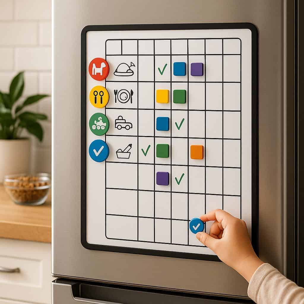 9. Magnetic Chore Charts