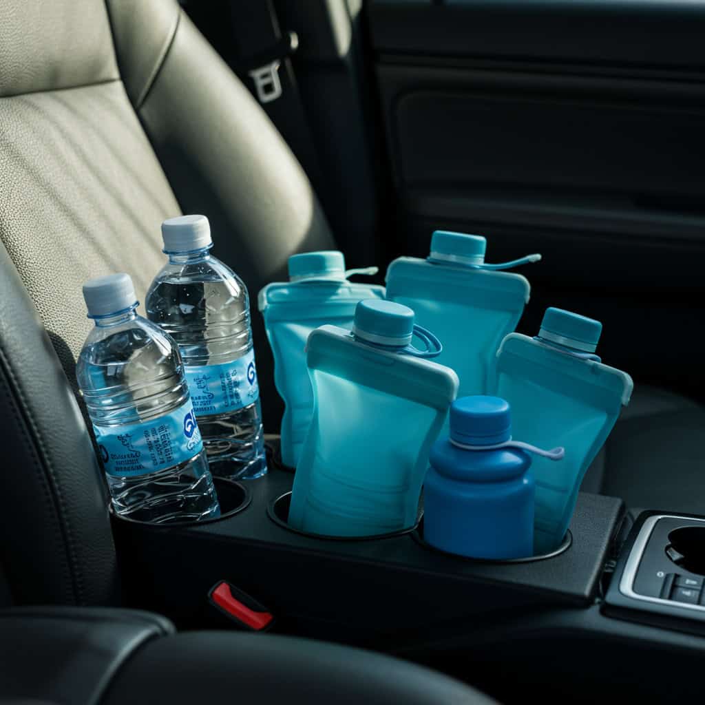 8. Bottled Water (or Collapsible Water Bottles)