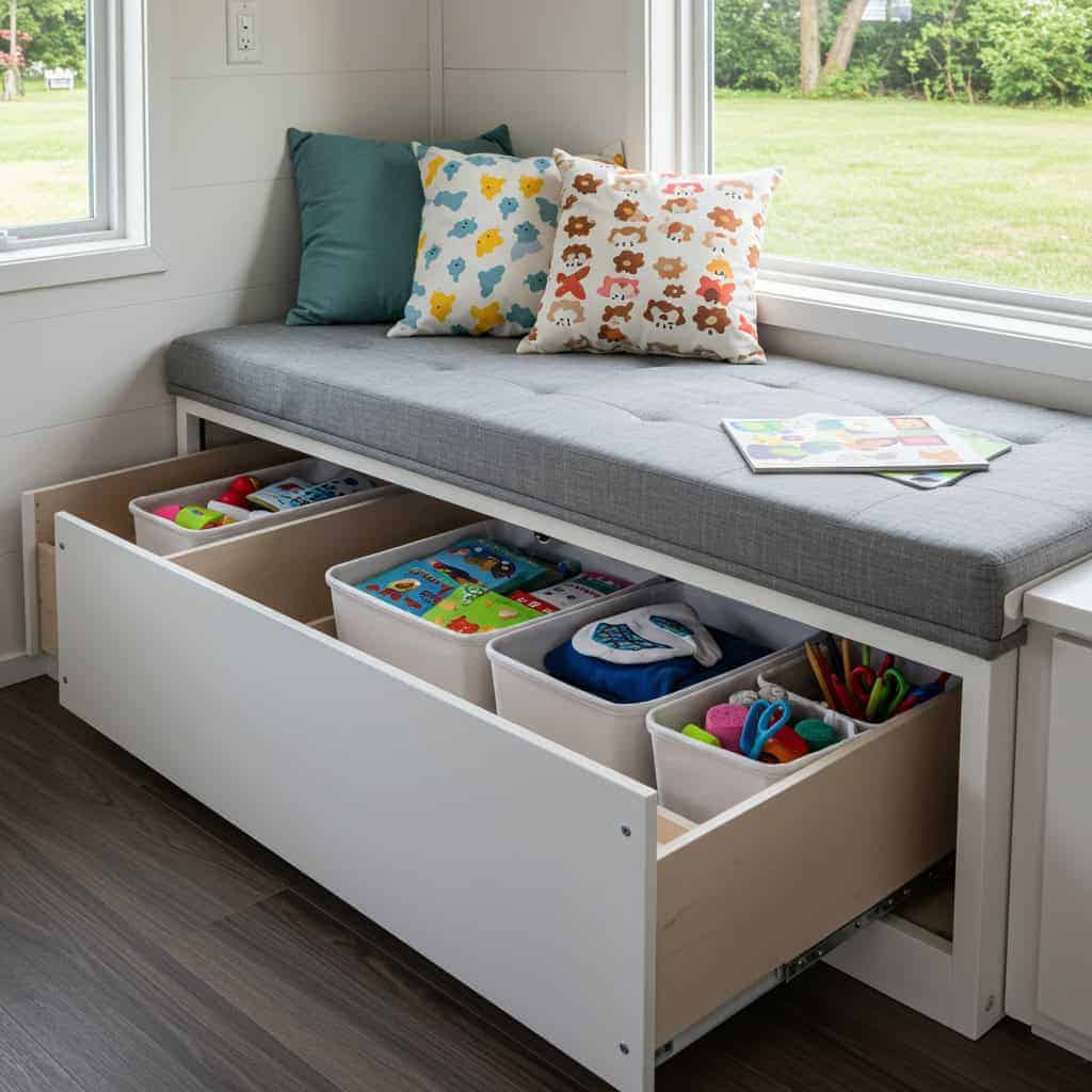 1. Slide-Out Storage Bins