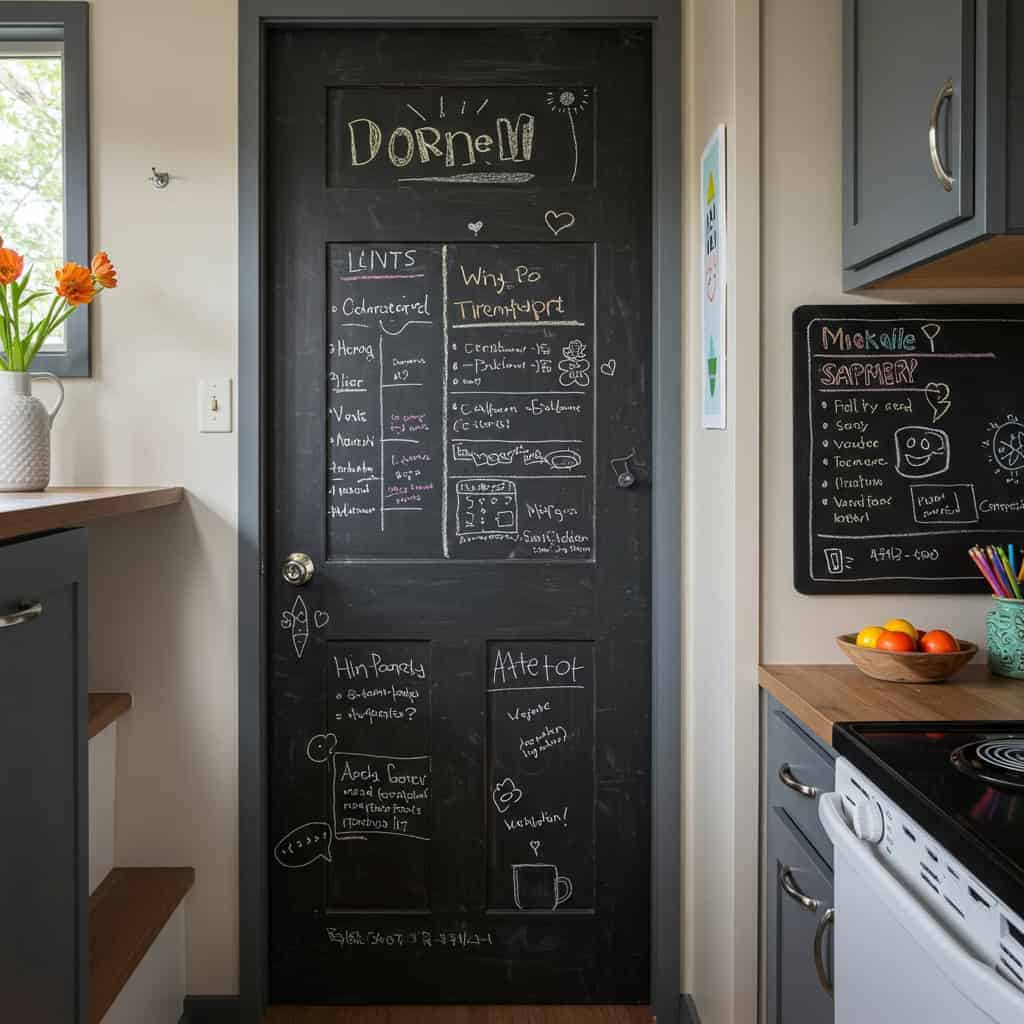 8. Creative Chalkboard Walls