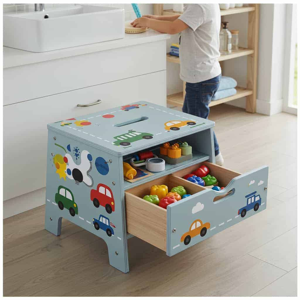9. Step Stools with Storage