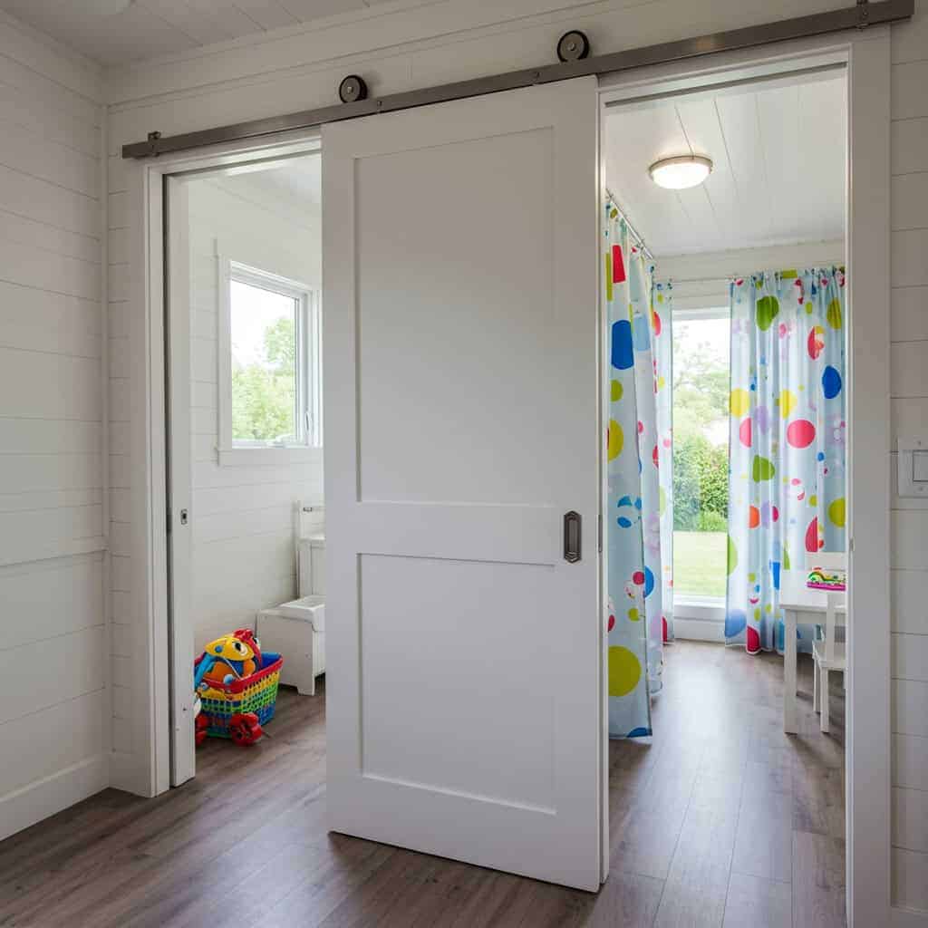 10. Pocket Doors or Curtains