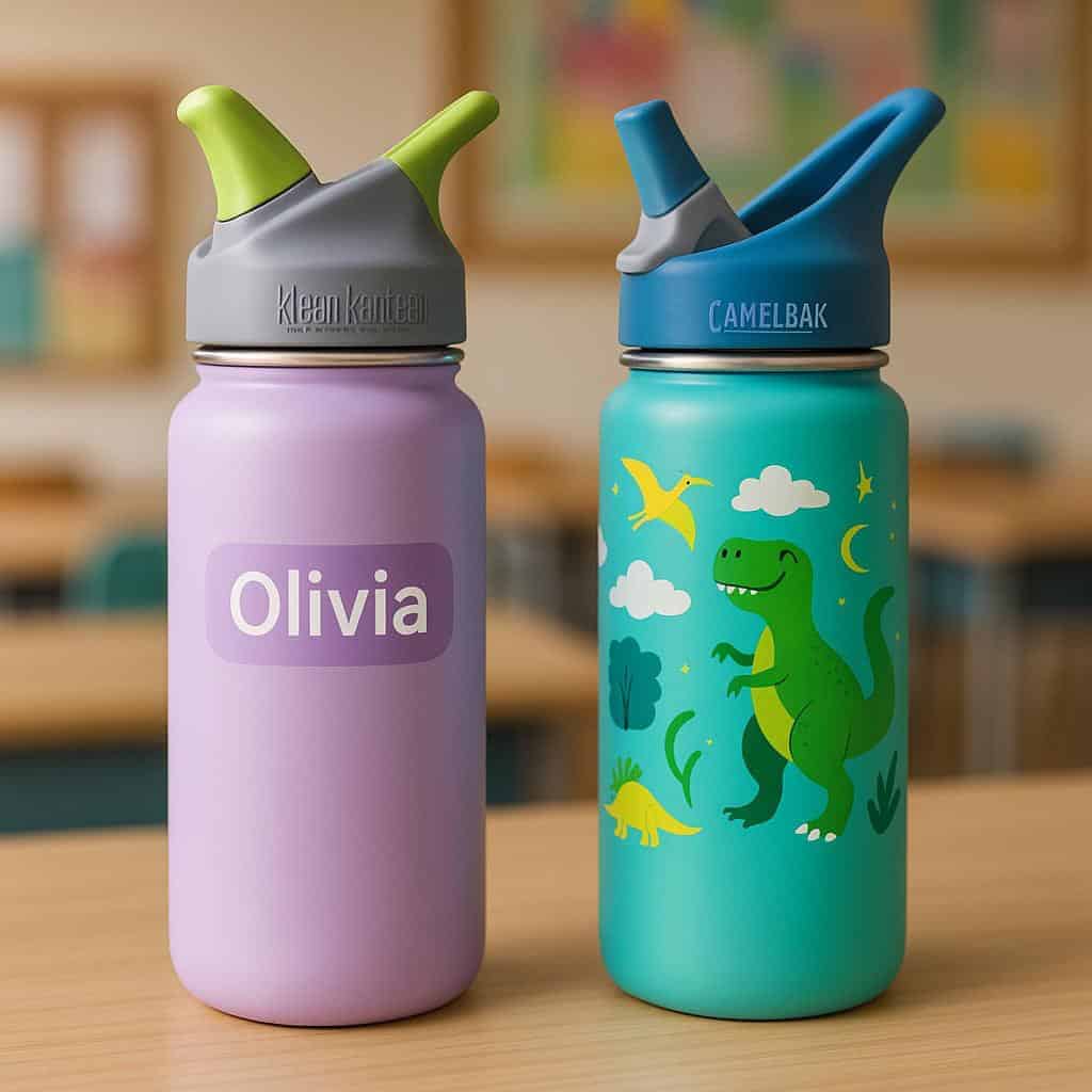 2. Pre-Labeled Water Bottles
