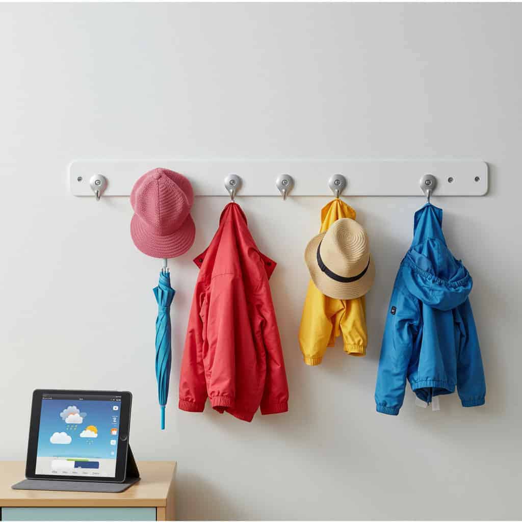 10. Weather-Appropriate Outerwear Hooks