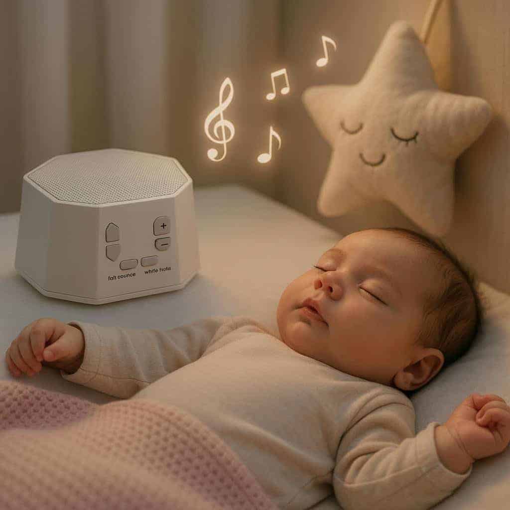 8. White Noise or Soft Sounds