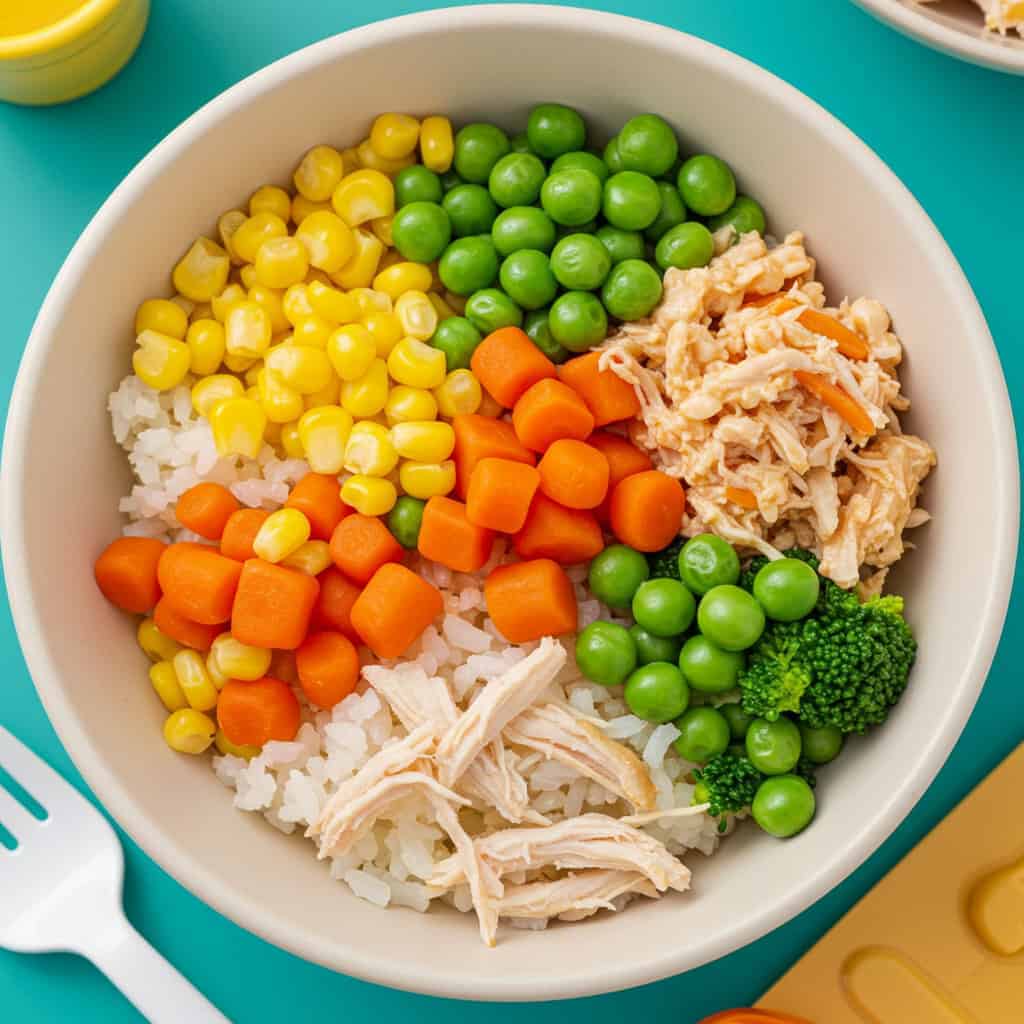 5. Rainbow Veggie Rice Bowls