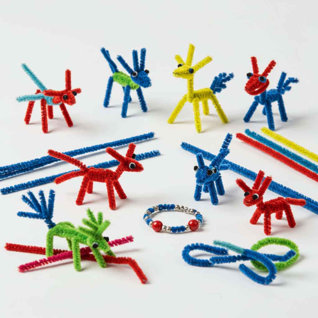 8. Pipe Cleaner Sculptures
