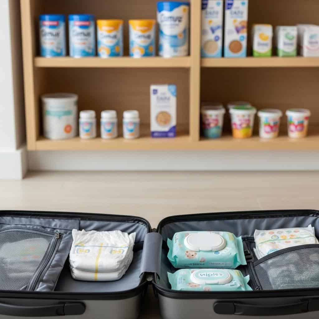 6. Large Packs of Diapers and Wipes