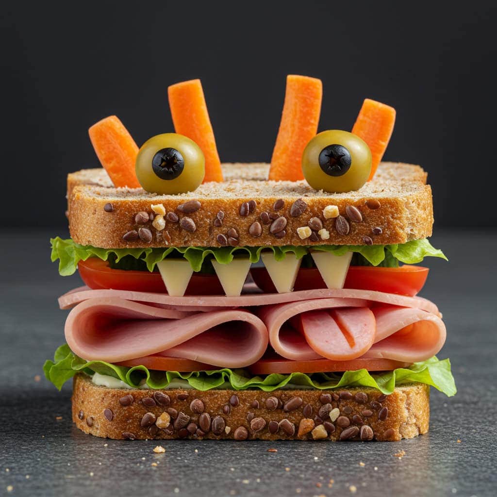 3. Edible Monster Sandwiches