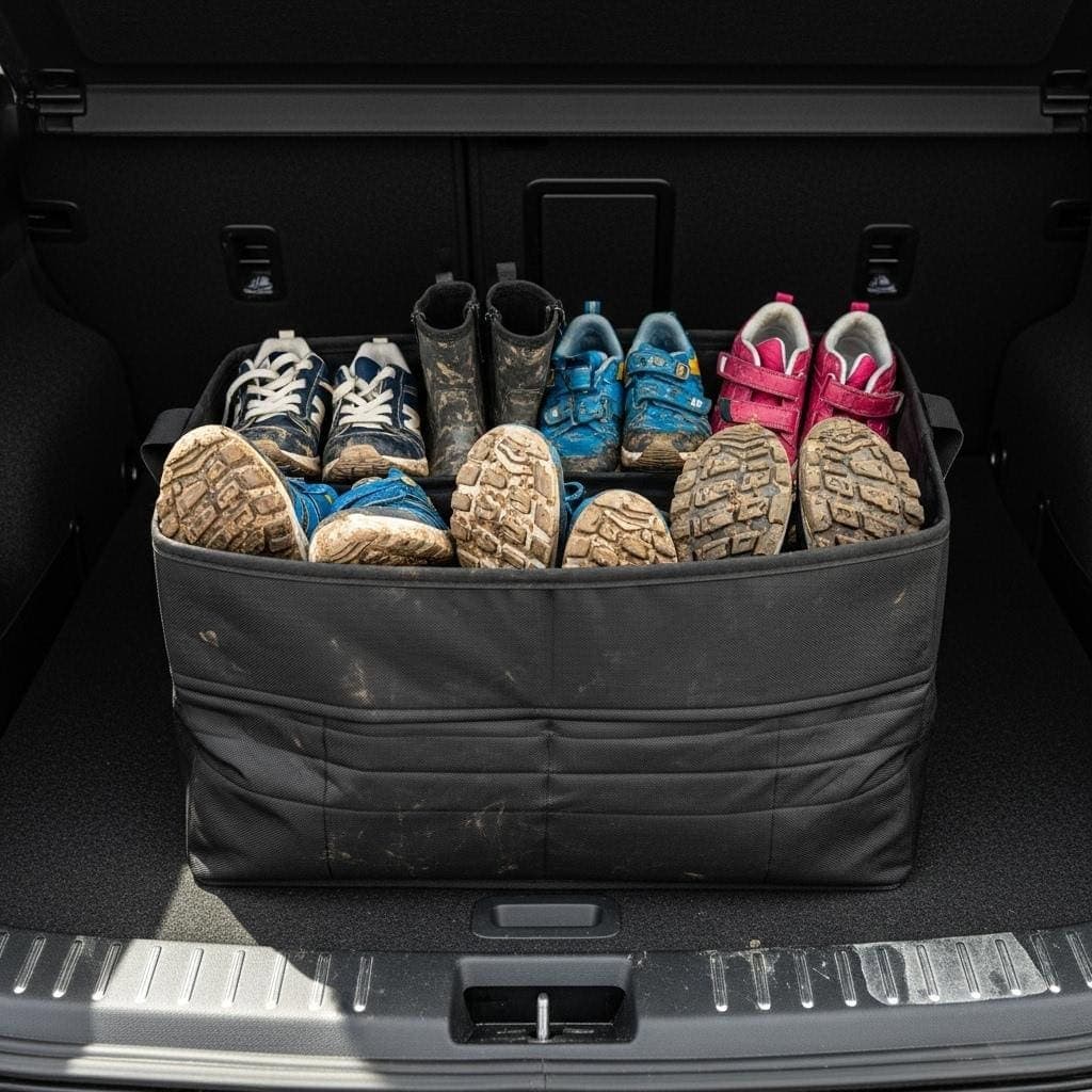 7. Set Up a Designated Shoe Zone