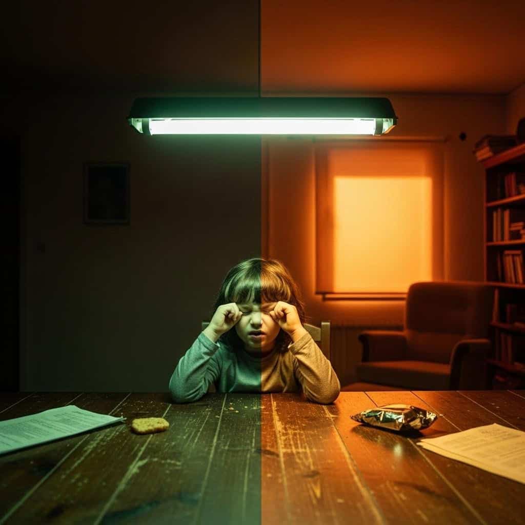 2. Bright or Flickering Lights