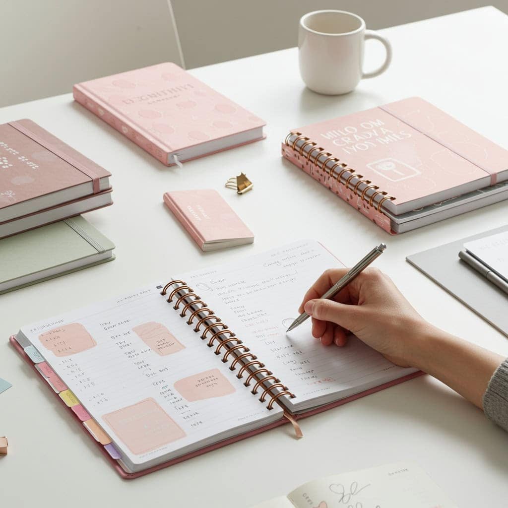 3. Personalized Notebooks and Planners