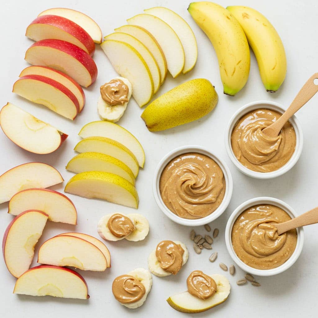 3. Sliced Fruit with Nut or Seed Butter