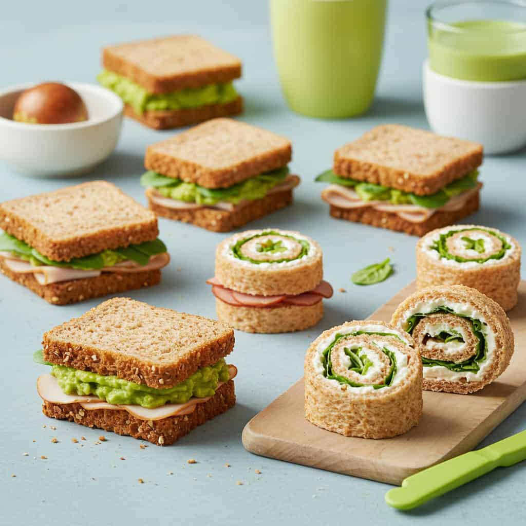 7. Mini Sandwiches or Pinwheels