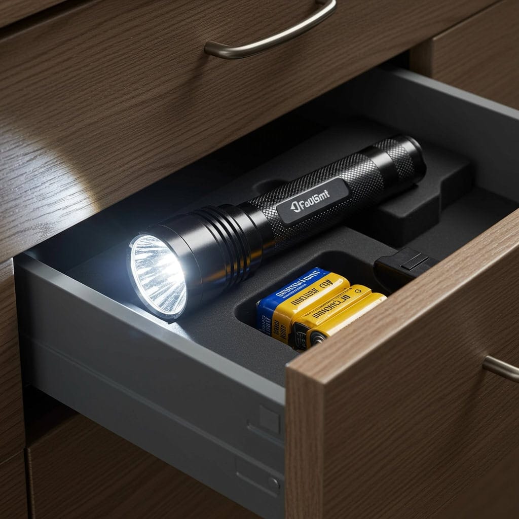 2. Flashlight and Extra Batteries